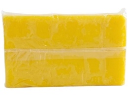 Masa modelarska żółta z woskiem pszczelim.