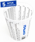 KUBKI DO MIESZANIA ŻYWICY 2300ml ITALKO 5 szt PODZIAŁKA